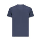Blue Cotton Men T-Shirt