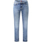 Blue Cotton Men's Slim Jeans