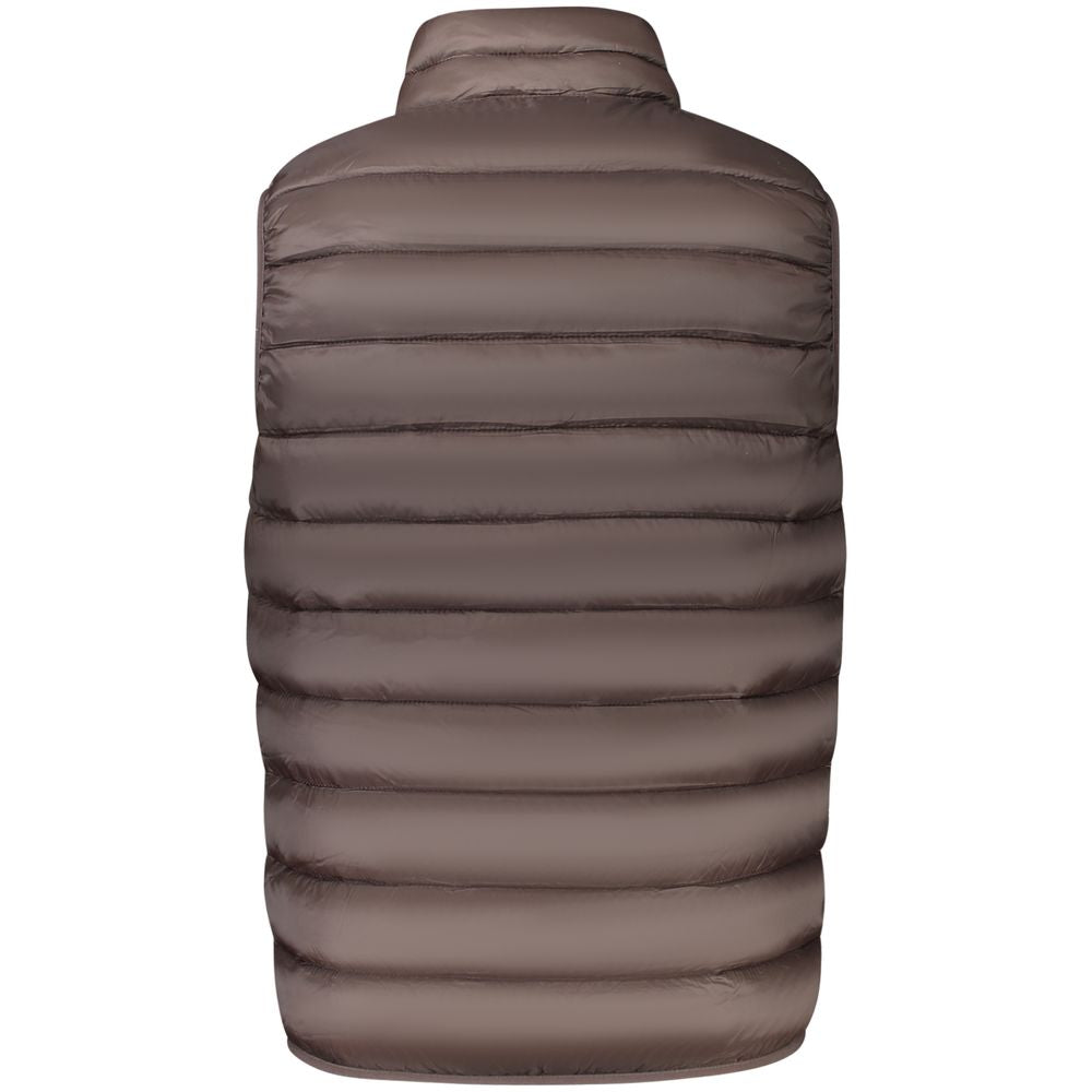 Brown Polyamide Men Jacket