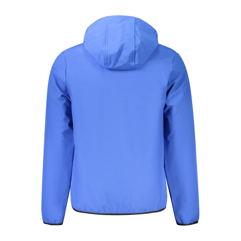 Blue Polyester Men's Jacket