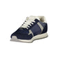 Blue Polyester Men Sneaker