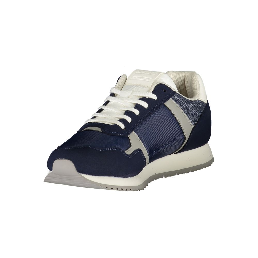 Blue Polyester Men Sneaker