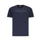 Blue Cotton Men T-Shirt