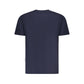 Blue Cotton Men T-Shirt