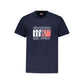 Blue Cotton Men T-Shirt