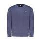 Blue Cotton Men Sweater
