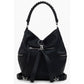 Black Polyethylene Women Backpack