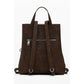 Brown Polyethylene Women Backpack