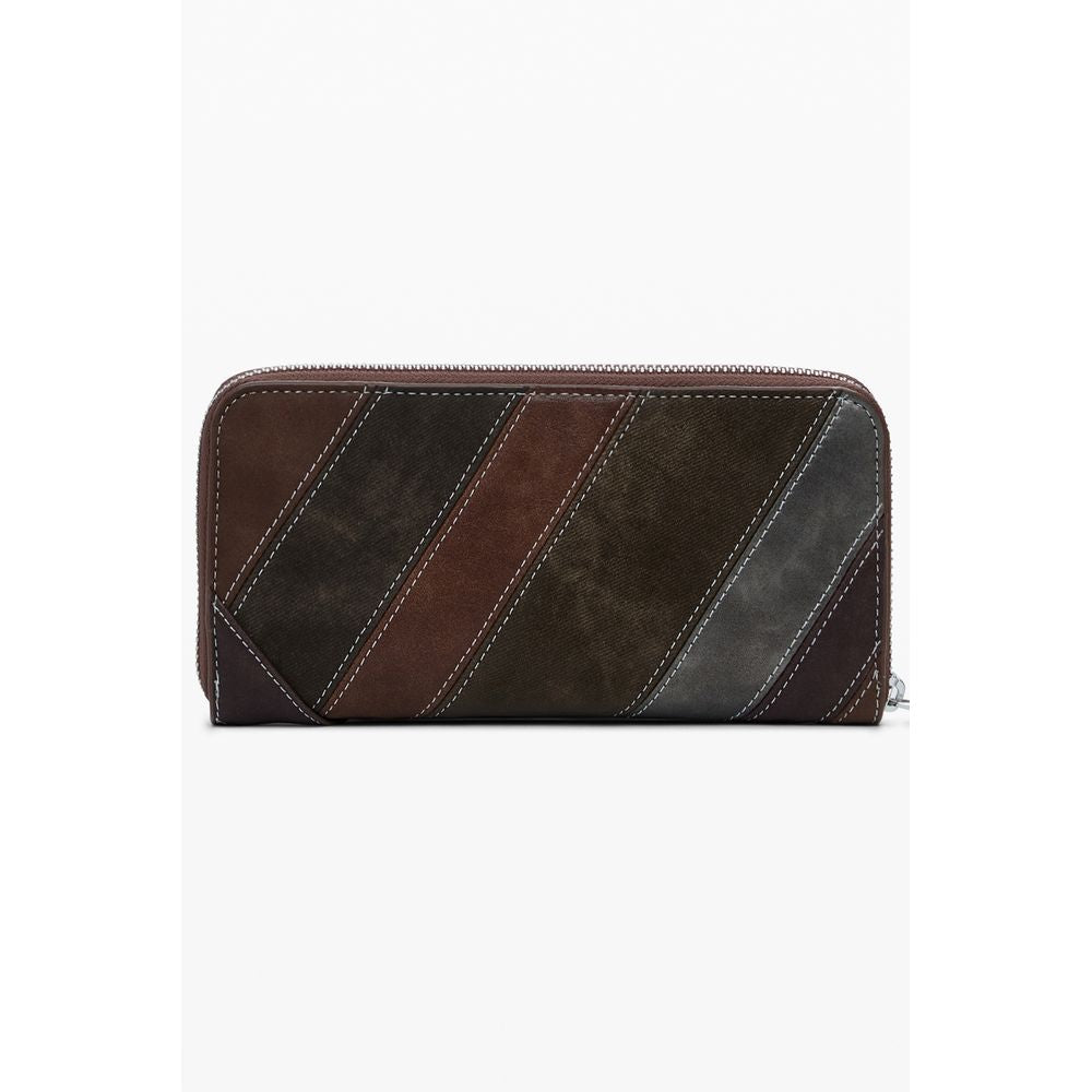 Brown Polyethylene Women Wallet
