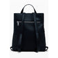 Black Polyethylene Women Backpack