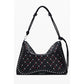 Black Polyethylene Women Handbag