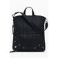 Black Polyethylene Women Backpack