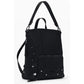 Black Polyethylene Women Backpack