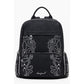 Black Polyethylene Women Backpack