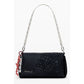 Black Polyethylene Women Handbag