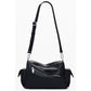 Black Polyethylene Women Handbag