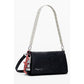 Black Polyethylene Women Handbag