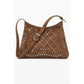 Brown Polyethylene Women Handbag
