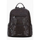 Brown Polyethylene Women Backpack