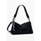 Black Polyethylene Women Handbag