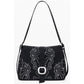 Black Polyethylene Women Handbag