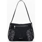 Black Polyethylene Women Handbag