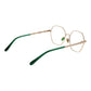 Gold Women Glasses Frame