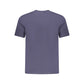 Blue Cotton Men T-Shirt