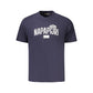 Blue Cotton Men T-Shirt