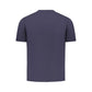 Blue Cotton Men T-Shirt