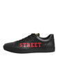 Black Street Life Low Top Men Sneakers Shoes