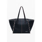 Black Polyethylene Women Handbag