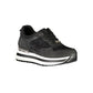 Black Polyester Women Sneaker
