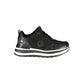 Black Polyester Women Sneaker