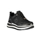 Black Polyester Women Sneaker