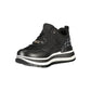 Black Polyester Women Sneaker