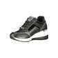 Black Polyester Women Sneaker
