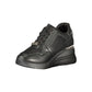 Black Polyester Women Sneaker
