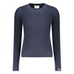 Blue Cotton Women Sweater