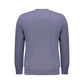 Blue Cotton Men Sweater