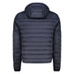 Blue Polyester Men Jacket