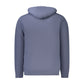 Blue Cotton Men's Hooded Sweater