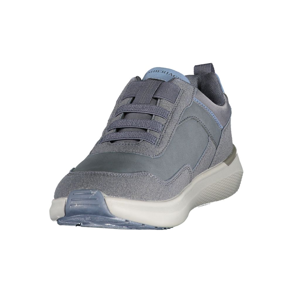 Blue Polyester Sneaker