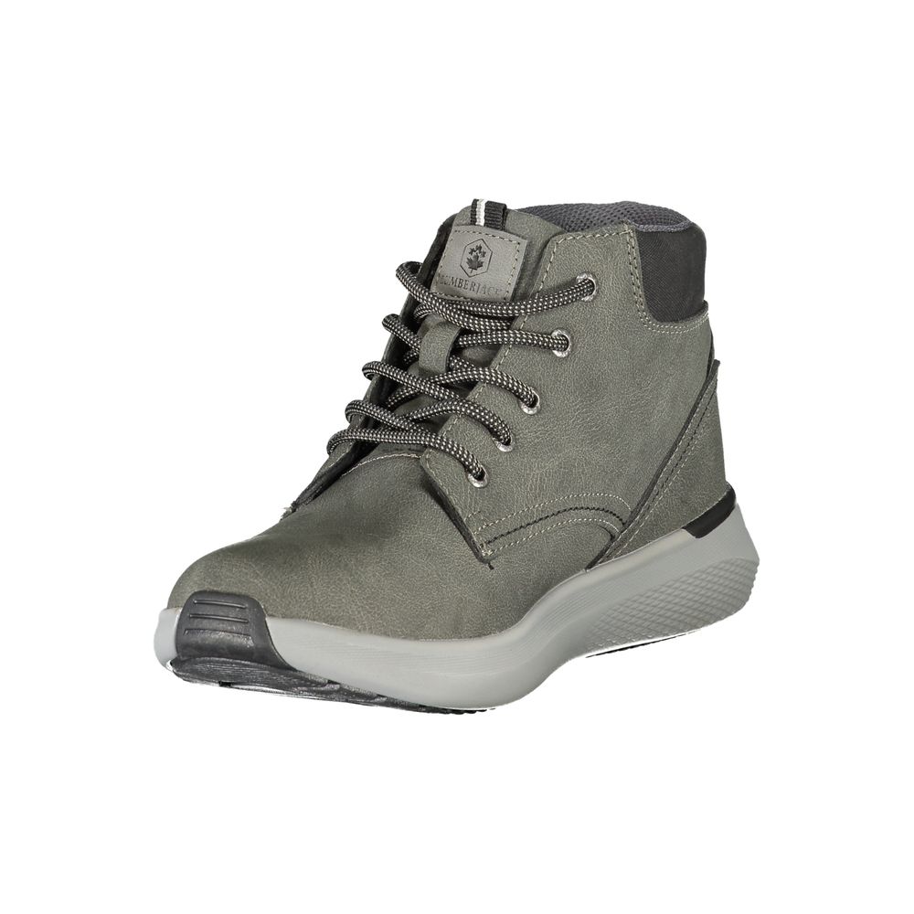 Gray Polyester Sneaker
