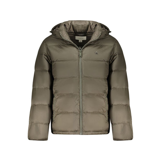 Brown Polyamide Jackets & Coat