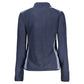 Blue Polyester Sweatshirt
