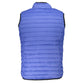 Blue Polyamide Sleveless Jacket