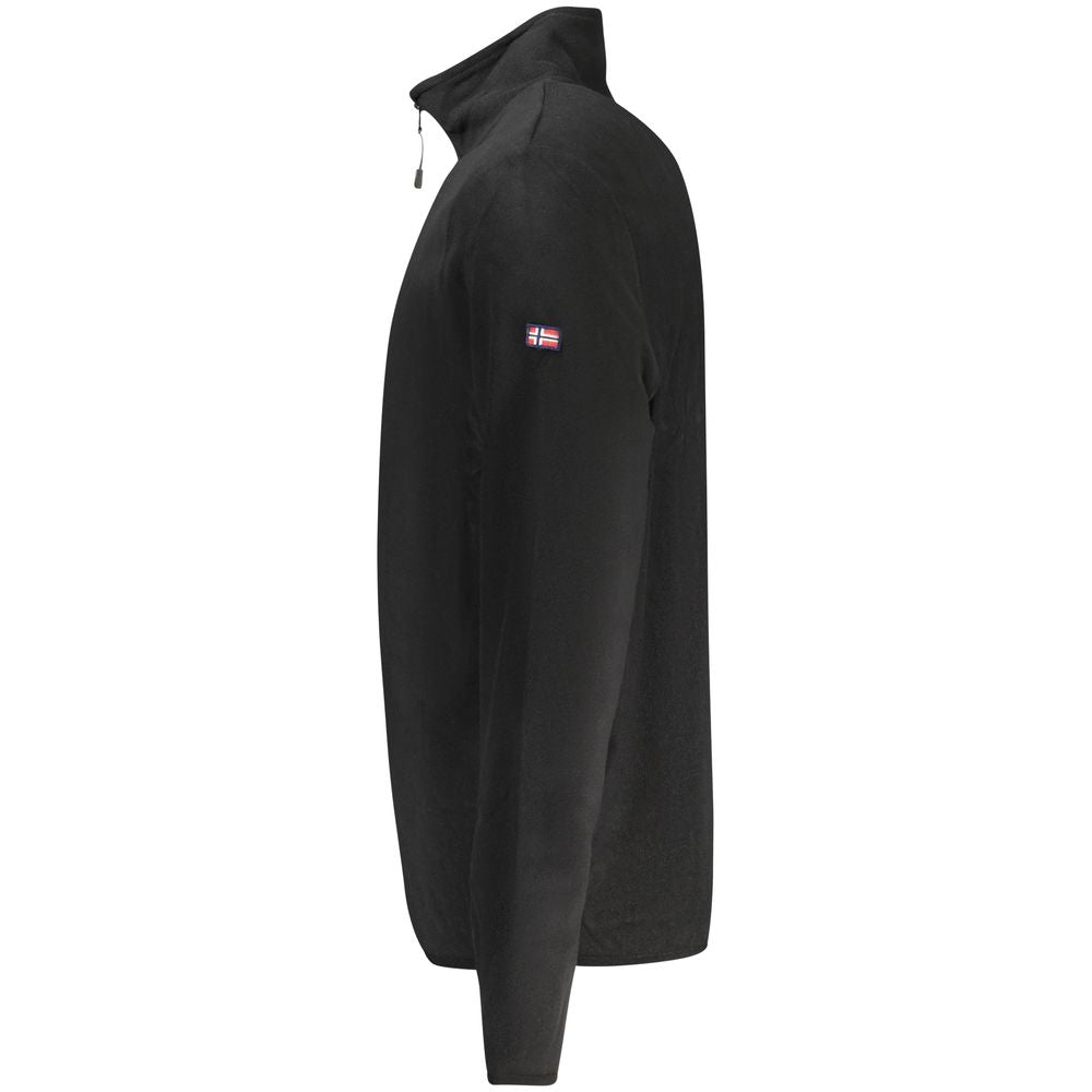 Black Polyester Men Sweater