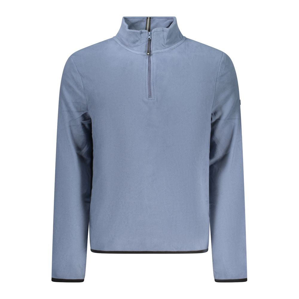 Blue Polyester Men Sweater
