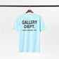 Classic letter slogan gradient printed short-sleeved T-shirt